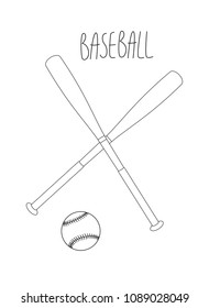 Baseball vintage style poster. Retro vector illustration.