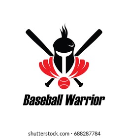 Baseball Warrior Knight Cool Character Logo