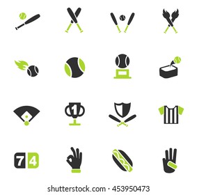 baseball web icons for user interface design