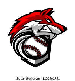  Baseball Wolf Team Logo