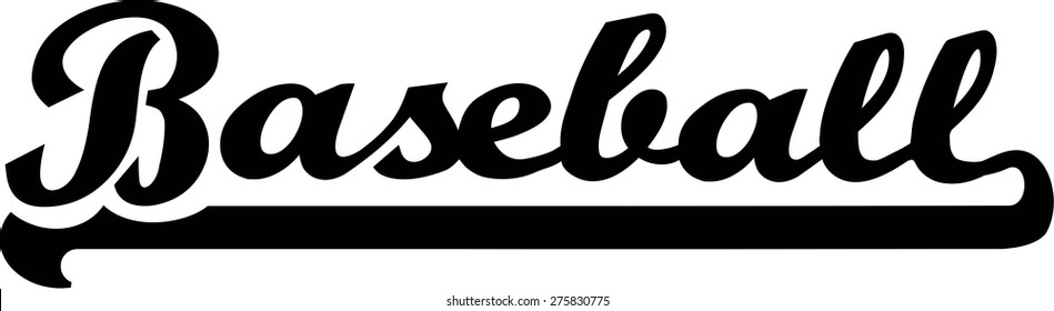 Baseball Word Retro