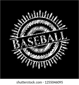 Baseball written on a blackboard