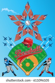 Baseballs champion. Baseball label. Helmet 