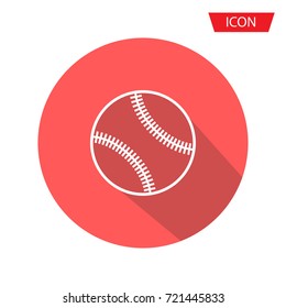 Baseballs icon vector , outline baseballs icon vector isolated on background.