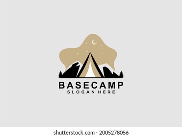 Ilustración vectorial de arte con logotipo de Basecamp