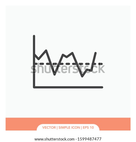 Baseline diagram graphic Icon Vector Illustration