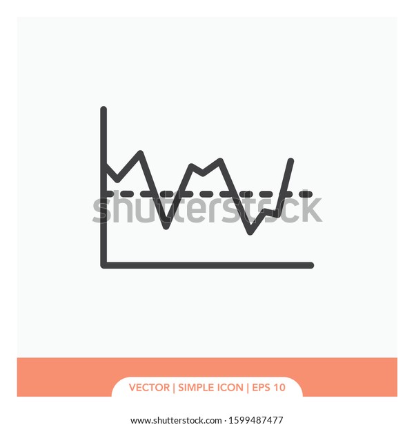 Baseline diagram\
graphic Icon Vector\
Illustration