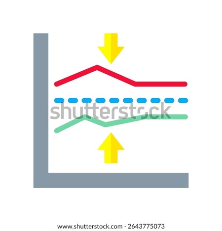 Baseline Icon Flat Vector Illustration