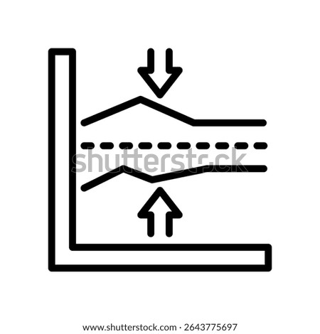 Baseline Icon Line Vector Illustration