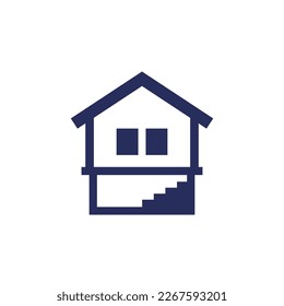 Kellersymbol mit Haus, Vektorsymbol