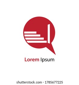 vector del logotipo del sótano. icono del logotipo de las escaleras. 