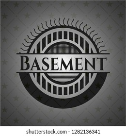 Basement realistic black emblem