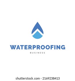 Basement waterproofing icon logo design inspiration