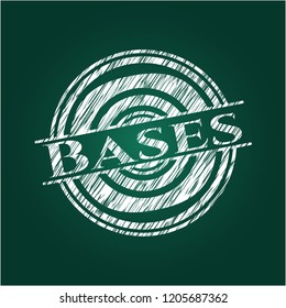Bases chalkboard emblem