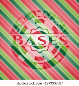 Bases christmas badge.