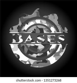 Bases on grey camo texture