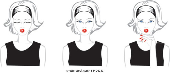 bashful girl