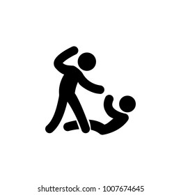 bashing icon. Elements of fighting icon. Premium quality graphic design icon. Simple single combat icon for websites, web design, mobile app, info graphics on white background