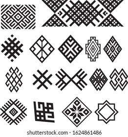 Bashkir ornaments, national ornament, pattern
