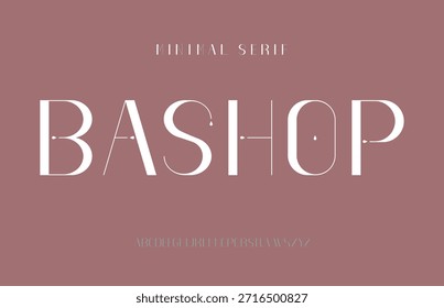 Bashop - Fonte Elegante Mínimo Moderno Com Aparência Profissional, Para Empresa, Logotipo, Marca, 