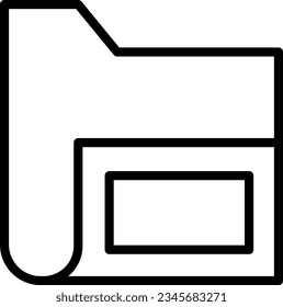 Basic App Folder Outline Icon