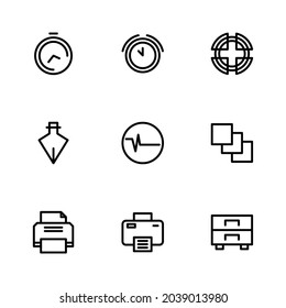 Basic app and web ui icon set