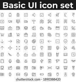 Basic App And Web Ui Icons