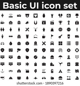 Basic app and web ui icons