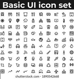 Basic app and web ui icons