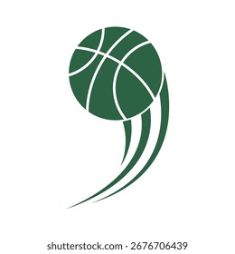 Basic basketball training icon design