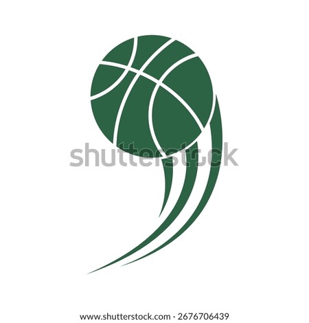 Basic basketball training icon design
