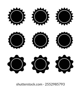 Basic black shape design for designer