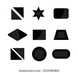 Basic black shape design for designer