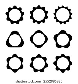 Basic black shape design for designer