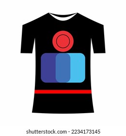 basic black and white shirt or shirt design with designs inside (eps)