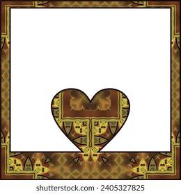 The basic brown textured border is suitable for invitation or other designs