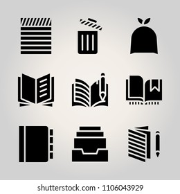 Basic business icon set vector illustration for web