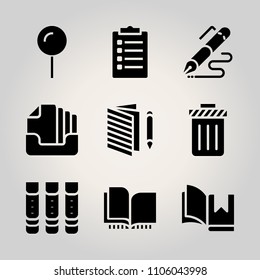 Basic business icon set vector illustration for web