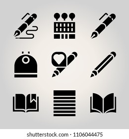 Basic business icon set vector illustration for web
