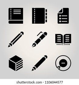 Basic business icon set vector illustration for web