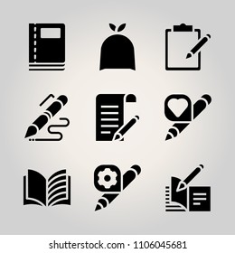 Basic business icon set vector illustration for web