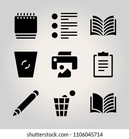 Basic business icon set vector illustration for web