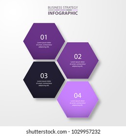 Basic Business Infographics, strategy, timeline, design template illustration. Vector eps10.