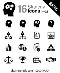 Basic -  Business strategy and management icons