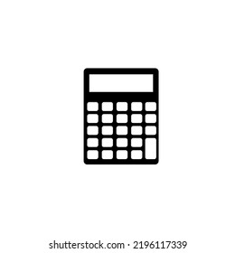 Basic calculator with set of digits isolated on white. Flat design. EPS 10 vector illustration.