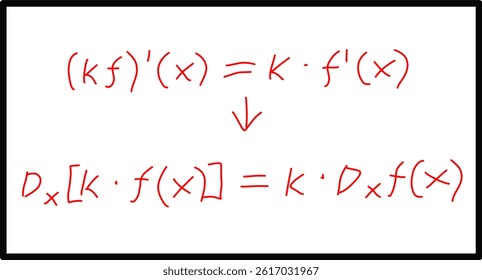 basic calculus, derivatives, linear operators, constant multiple rules