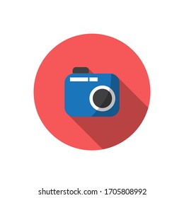 Basic camera icon. Button icon.