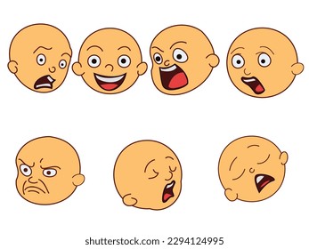 basic character facial expression, for animation