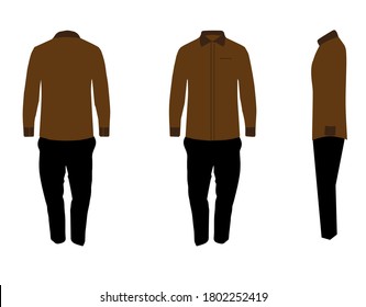 Basic color plain hem illustration, sample image