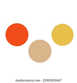 The basic color theory with the use of a circle containing the 3  colors. 